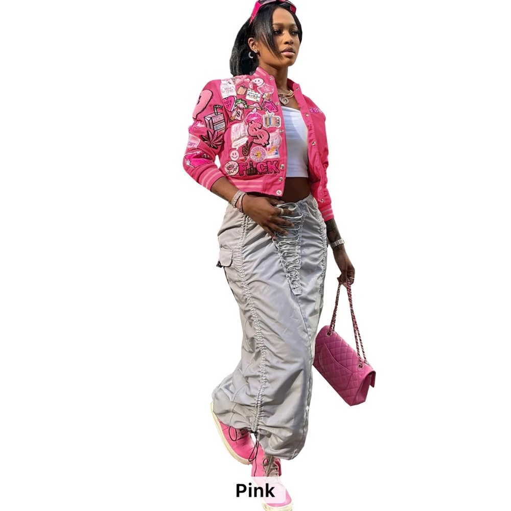 COPY - COPY - Super trendy pink cropped jacket
